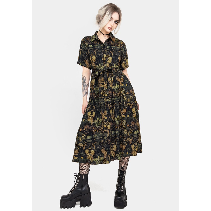Rebirth Midi Shirt Dress