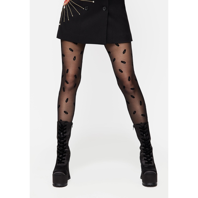 Catacomb Flocked Tights