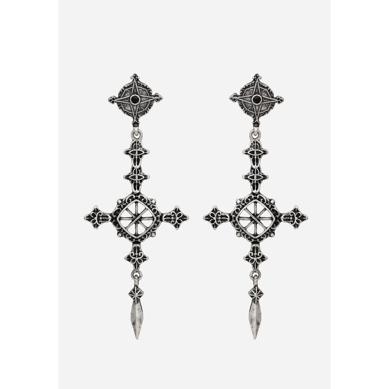 Ciara Cross Drop Earrings