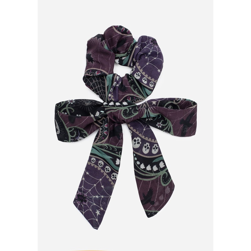 Clarette Chiffon Bow Hair Scrunchie