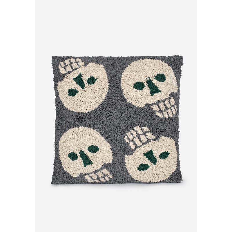 Crania Skull Tufted Cushion