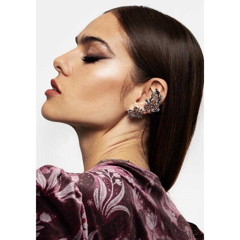 Foliate Cuff Earring