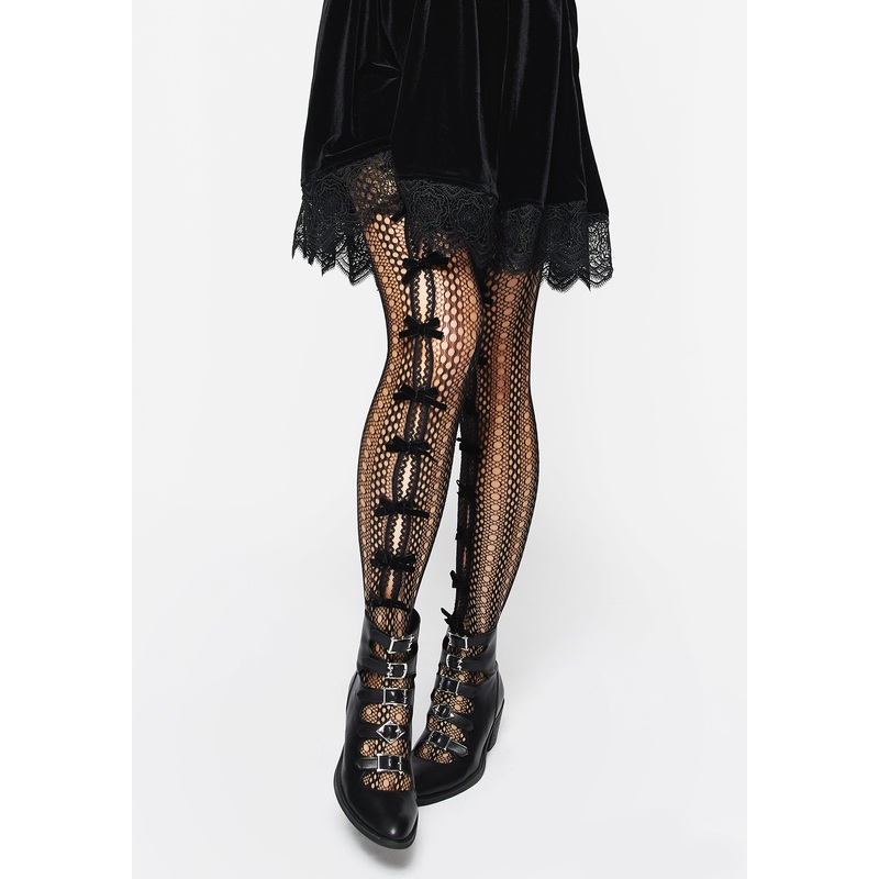 Love Bow Cut Out Tights