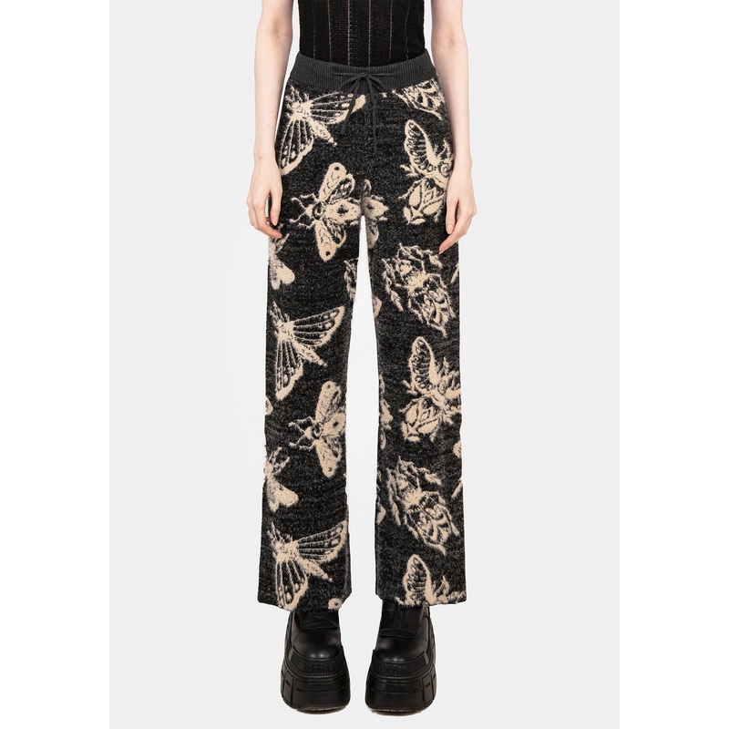 Silkmoth Knit Wide Leg Joggers