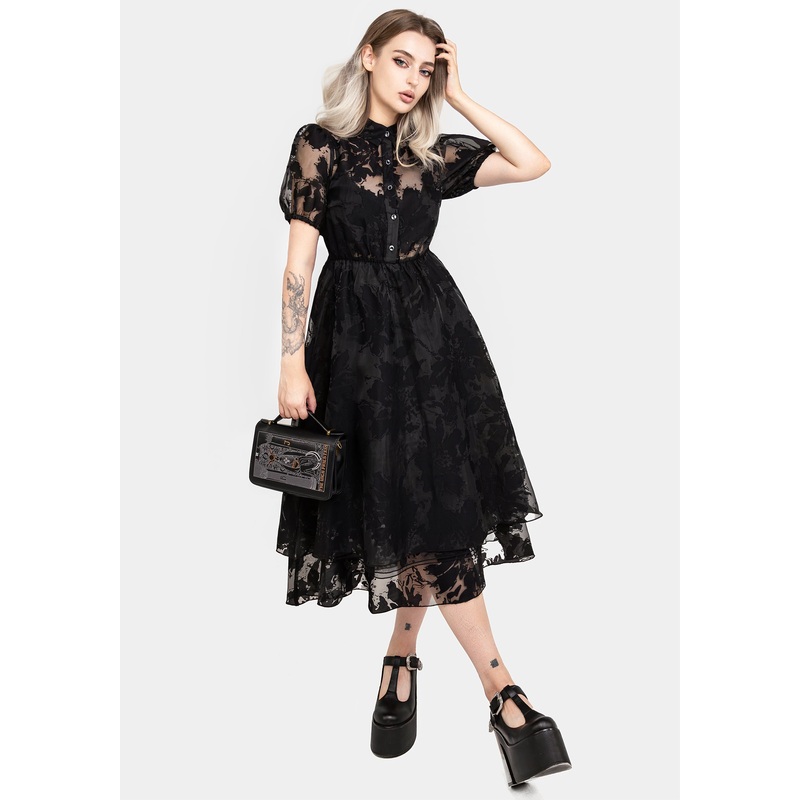 Spectre Layered Midi Shirt Dress