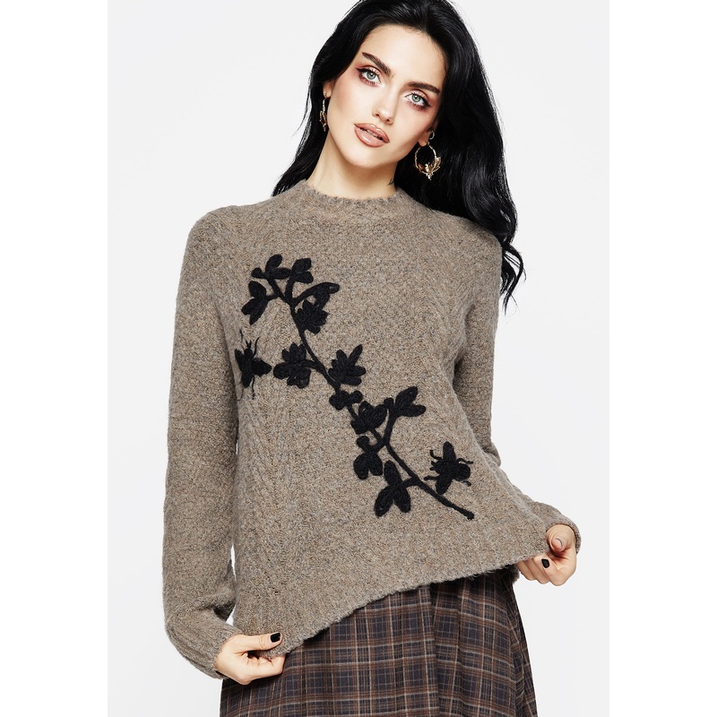 Deathwatch Floral Beetle Knit Jumper