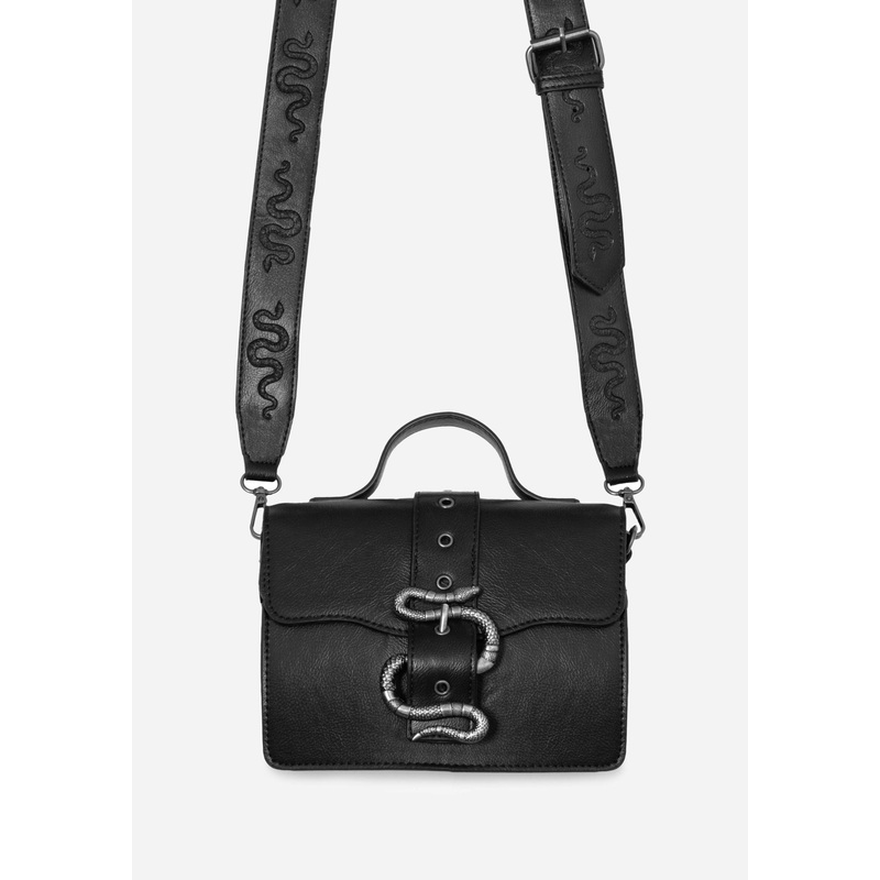 Mamba Snake Buckle Crossbody Bag