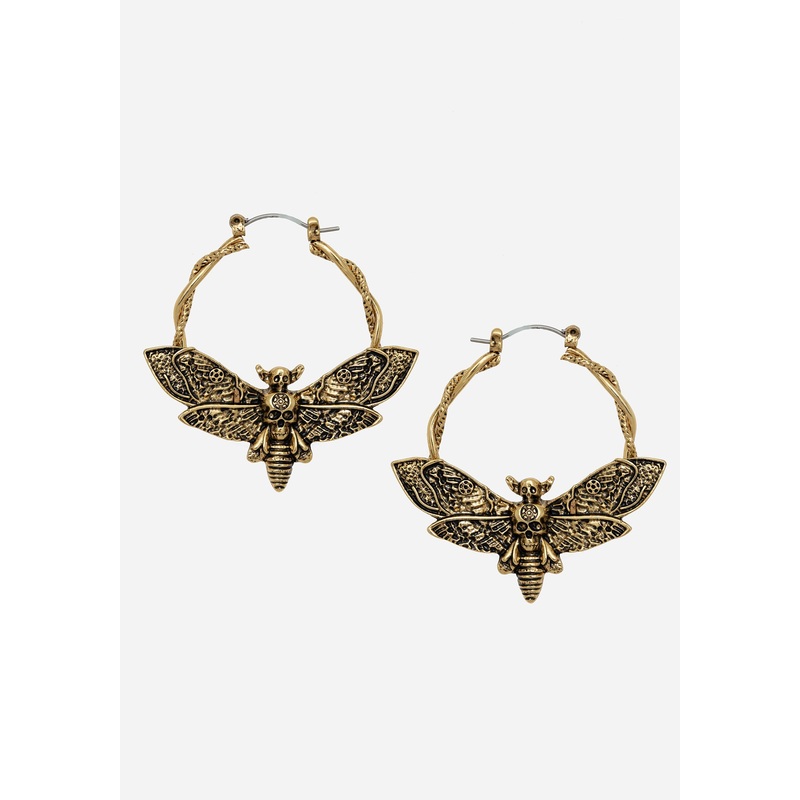 Mortmoth Hoop Earring – Gold
