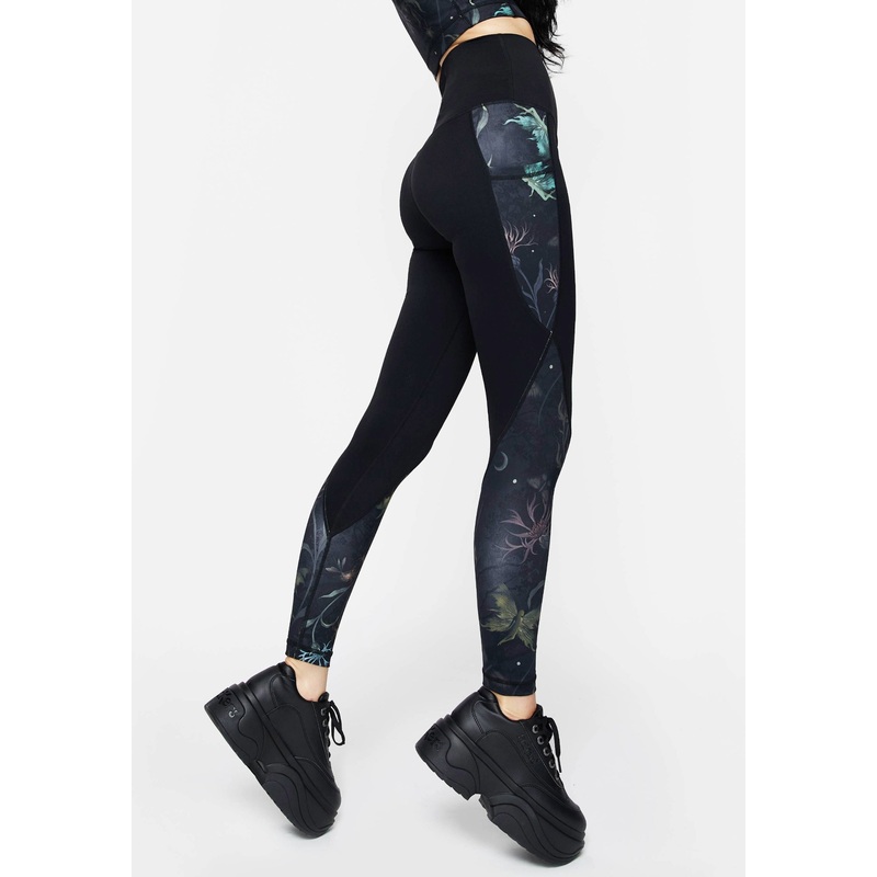 Rosanella Floral Fairy Print Athleisure Sports Leggings