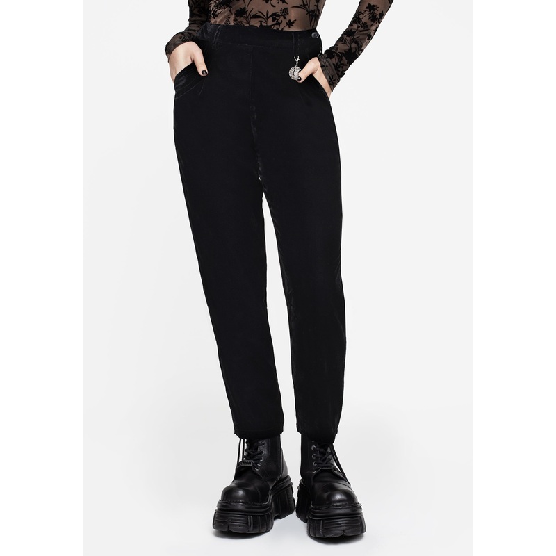 Shadow Velour Tapered Trousers