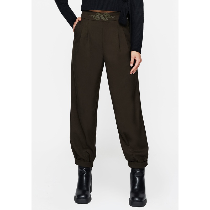 Zarina Embroidered Balloon Trousers