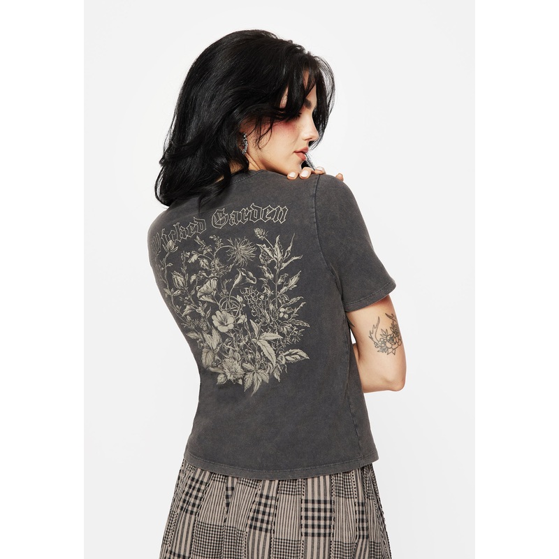 Galerina Graphic Print Cotton T-Shirt