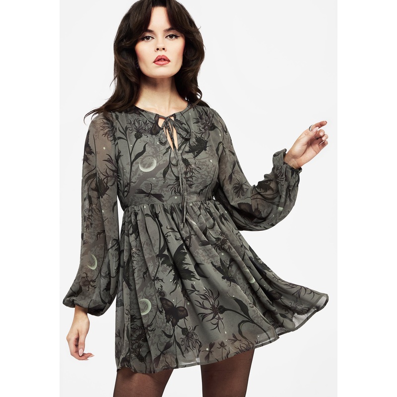 Gloriana Floral Print Chiffon Mini Dress