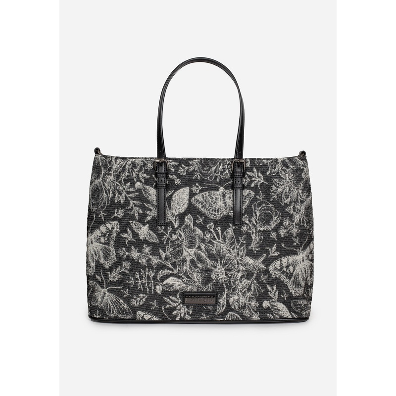 Metamorphosis Butterfly Floral Print Handbag