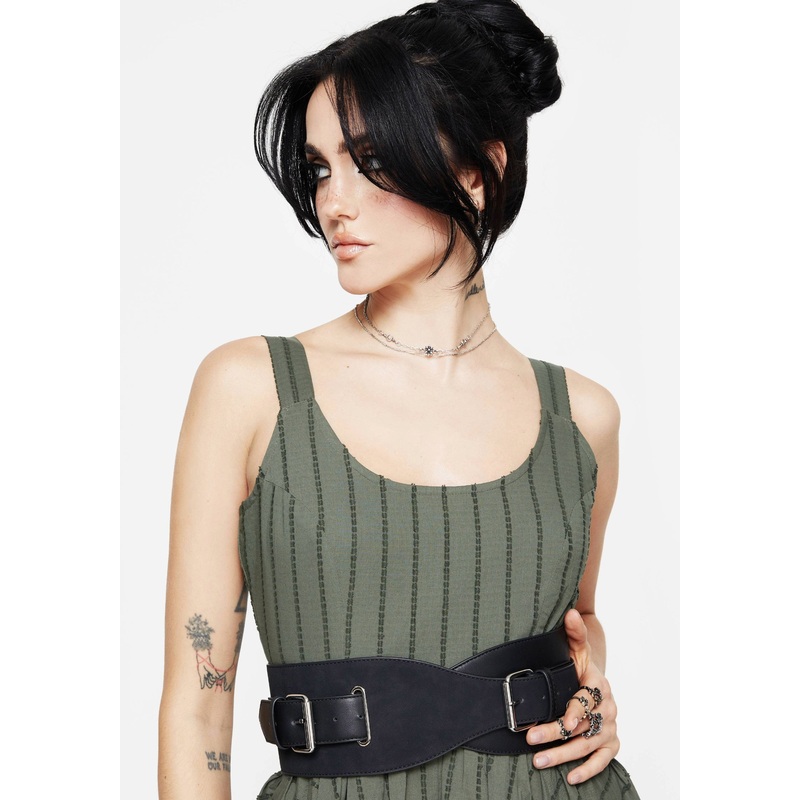 Nyx Faux Suede Leather Waist Belt