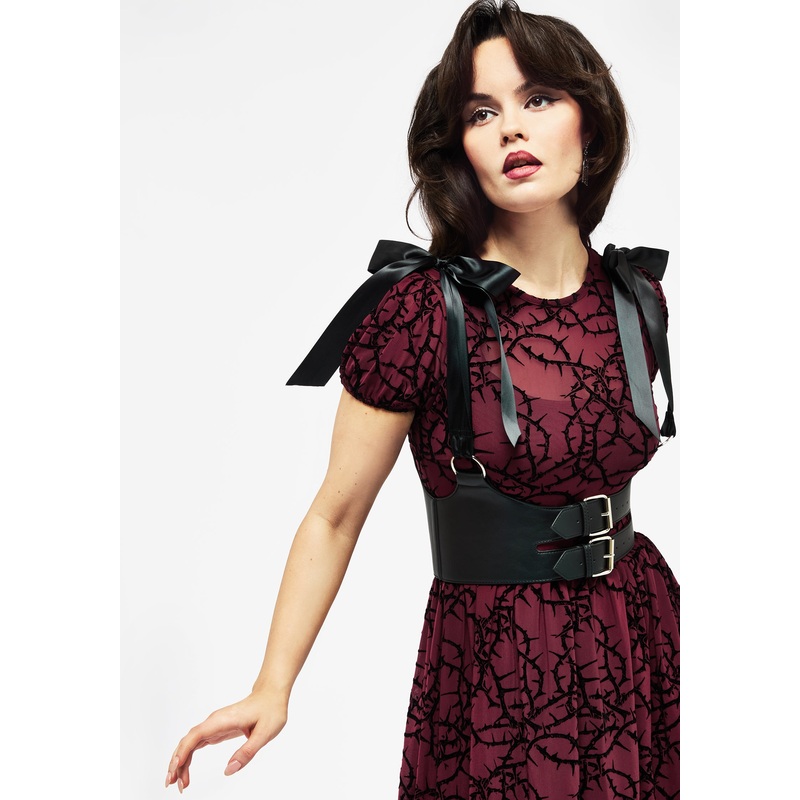 Sylph Ribbon Tie Shoulder Buckled Waist Harness