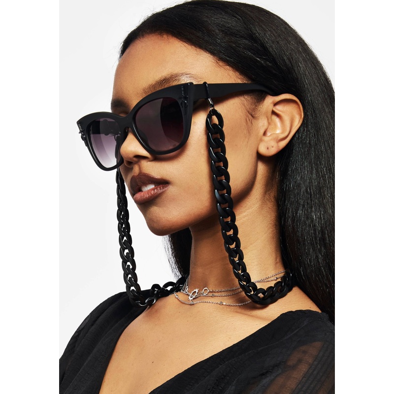 Anelace Chain Cat Eye Sunglasses