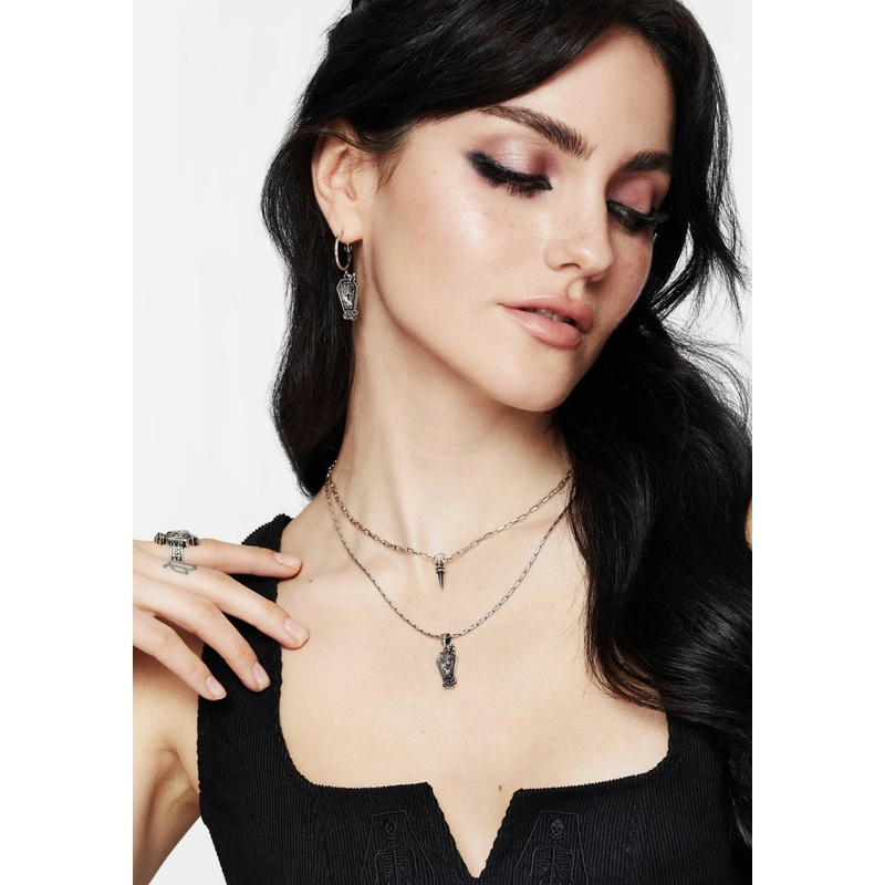 Arbor Coffin Pendant Necklace