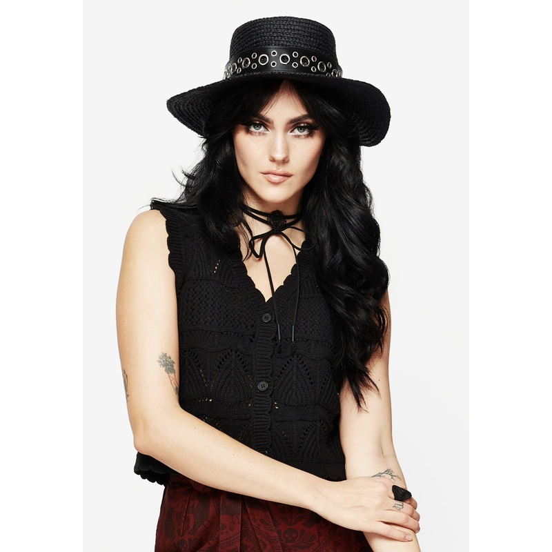 Banish Eyelet Belted Sun Hat
