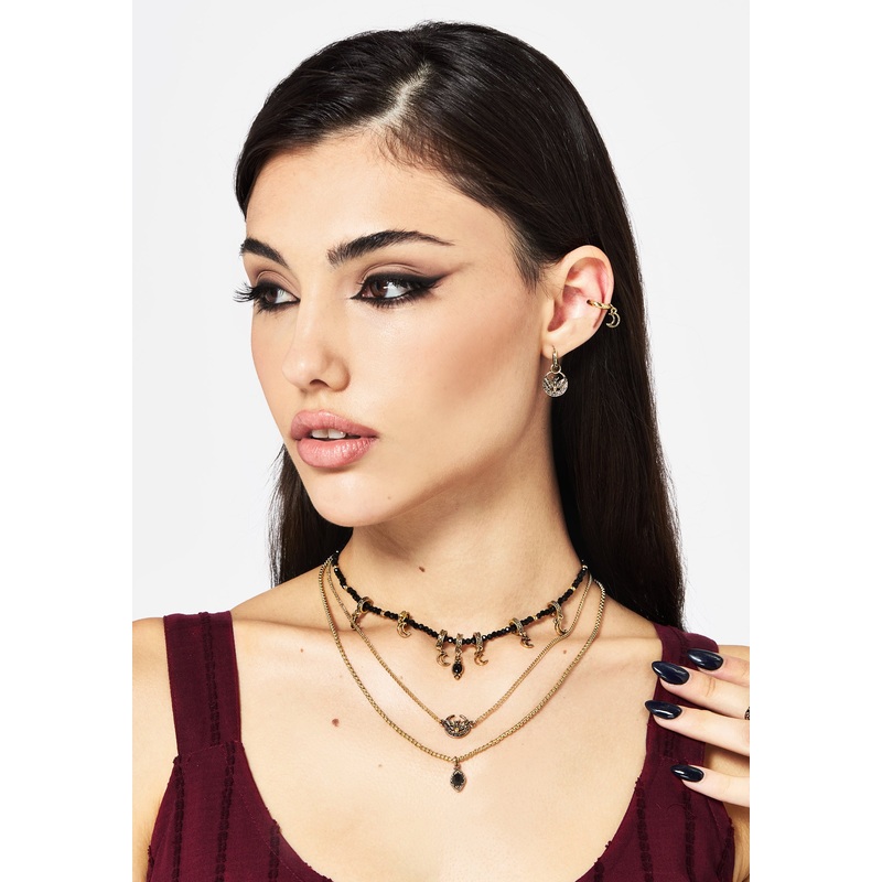 Ciela Moon Moth Layered Necklace