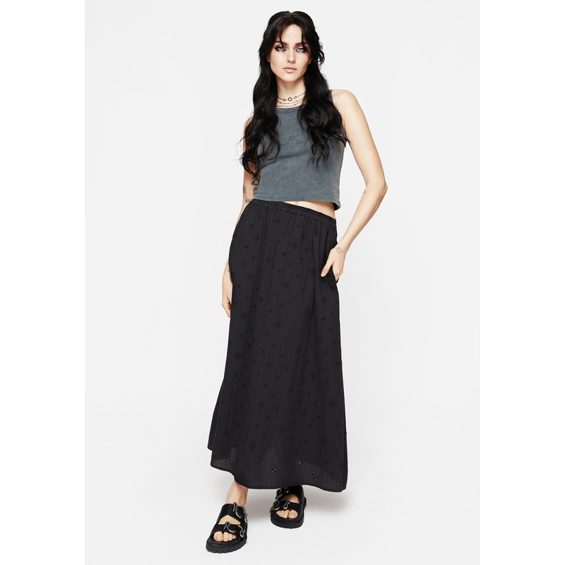 Crux Broderie Midaxi Skirt