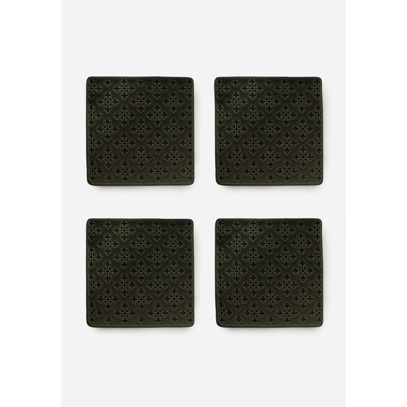 Crux Debossed Ombre Coaster Set (4 Piece Set)