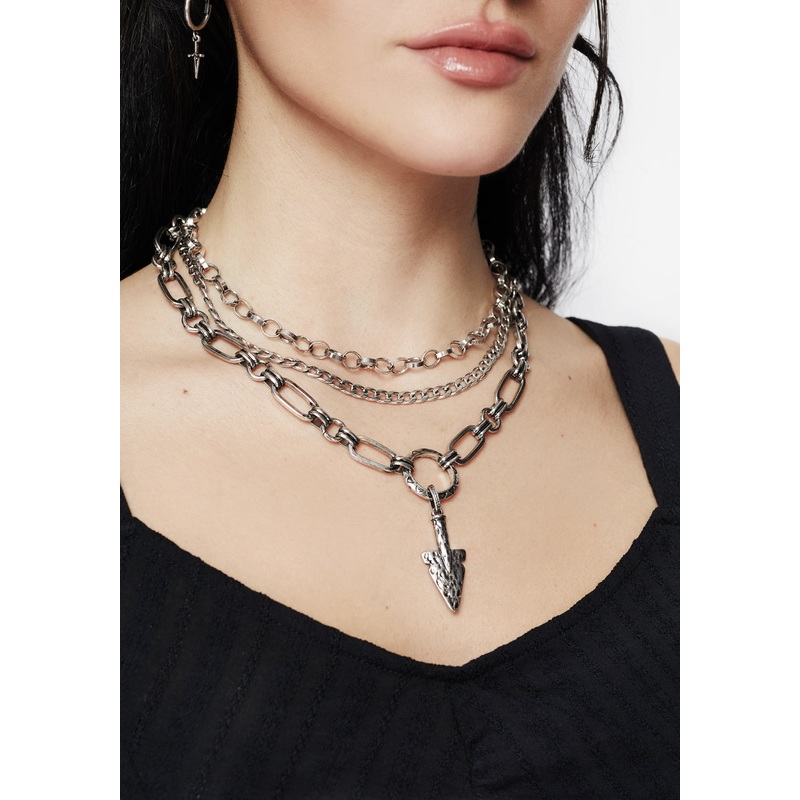 Larkin Spear Layered Chain Necklace