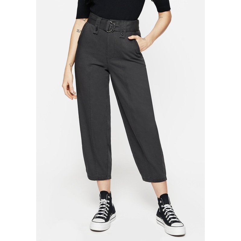 Pinhead Embroidered Belted Balloon Leg Trousers