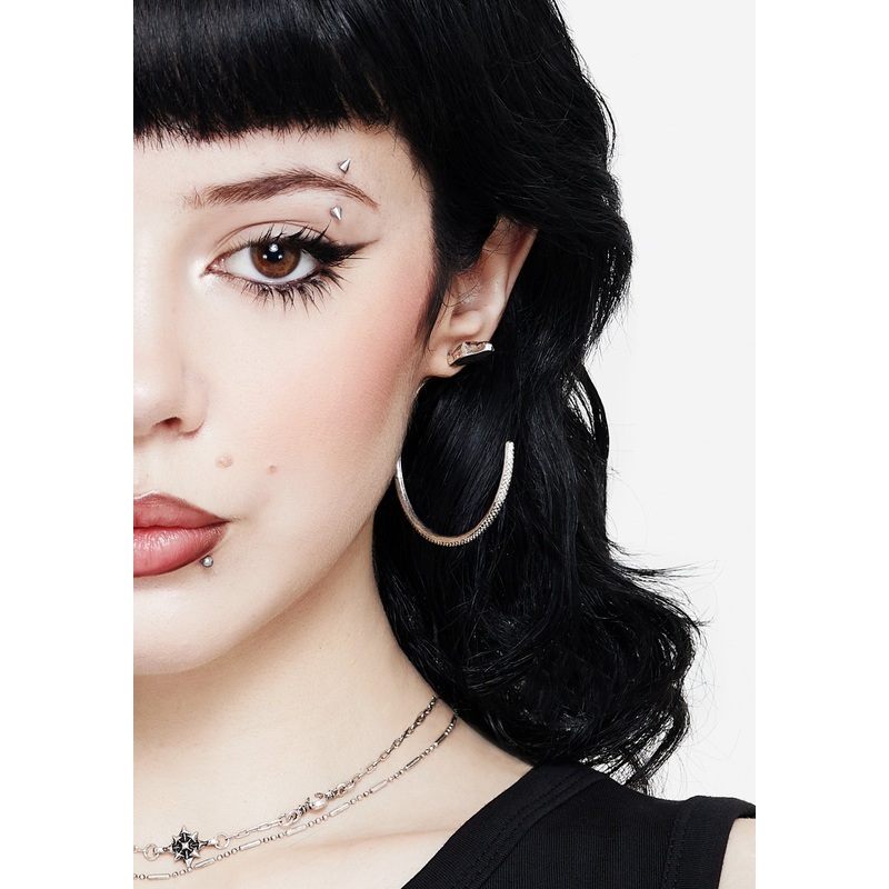 Ramona Snake Hoop Earrings