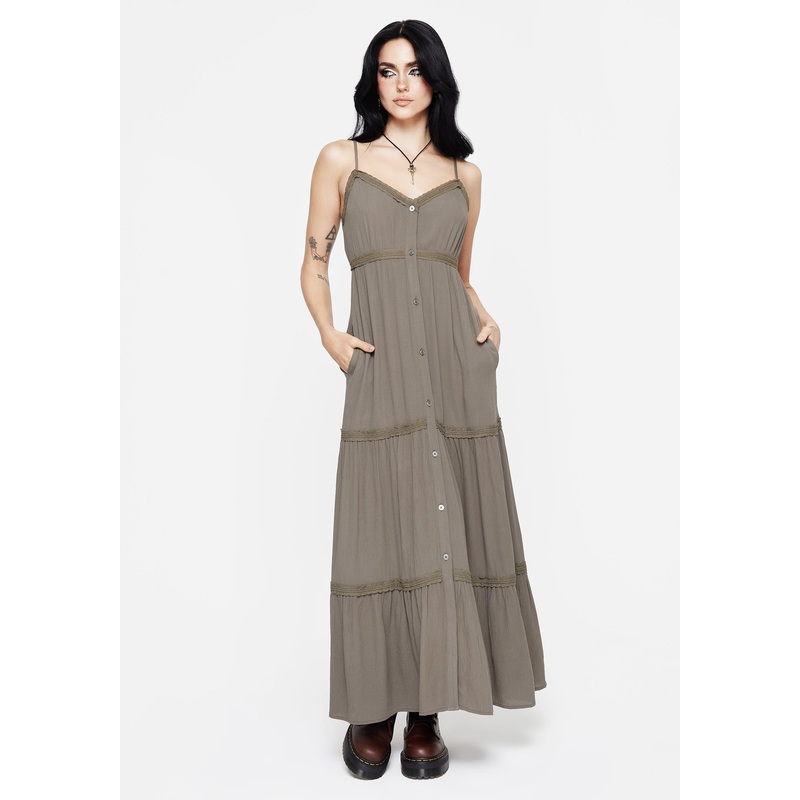 Sara Tiered Lace Maxi Cami Dress