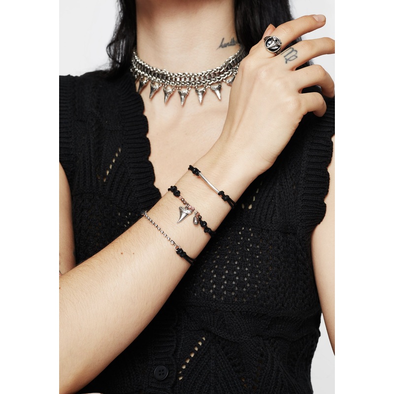 Shark Tooth Rope Bracelet Set