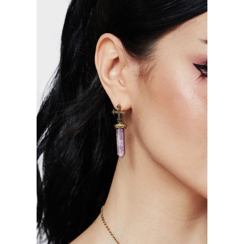 Vallum Cross Shard Earrings