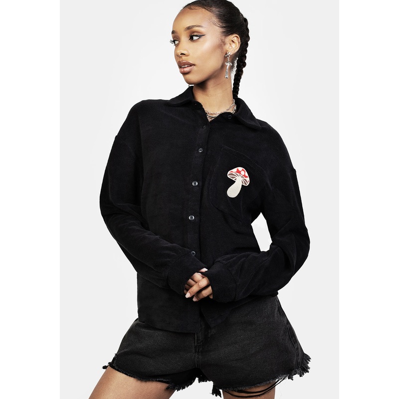 AMANITA EMBROIDERED TOWELLING SHIRT