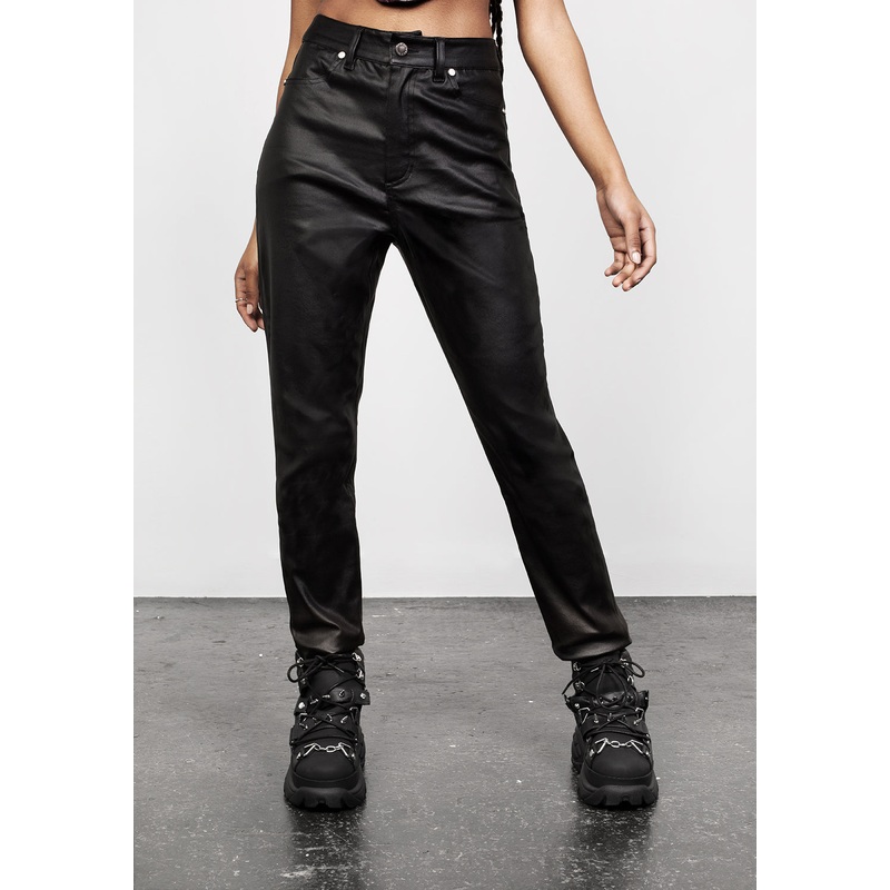 BITEFEST COATED SKINNY TROUSER