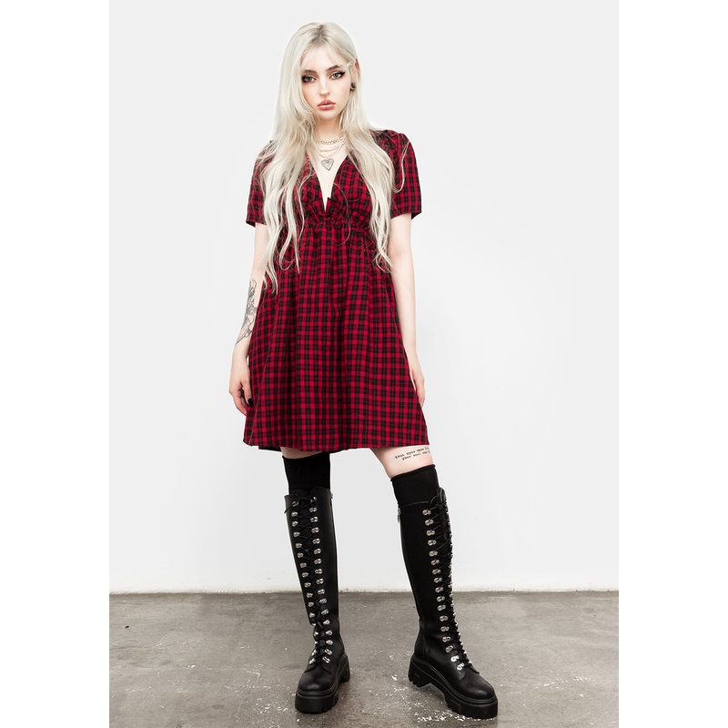 Dreadful Ruffle Smock Dress