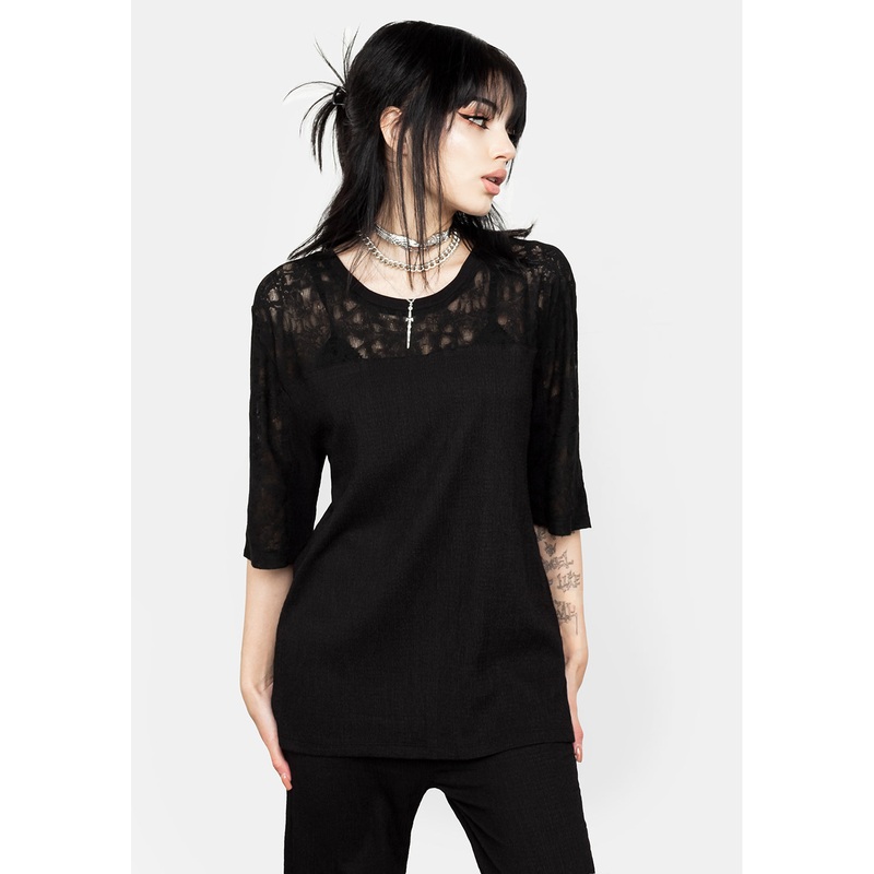 Libertina Lace Panel Tee