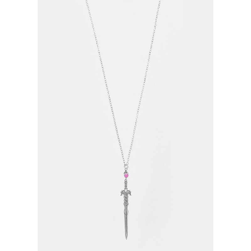 RITUAL DAGGER AMETHYST PENDANT NECKLACE