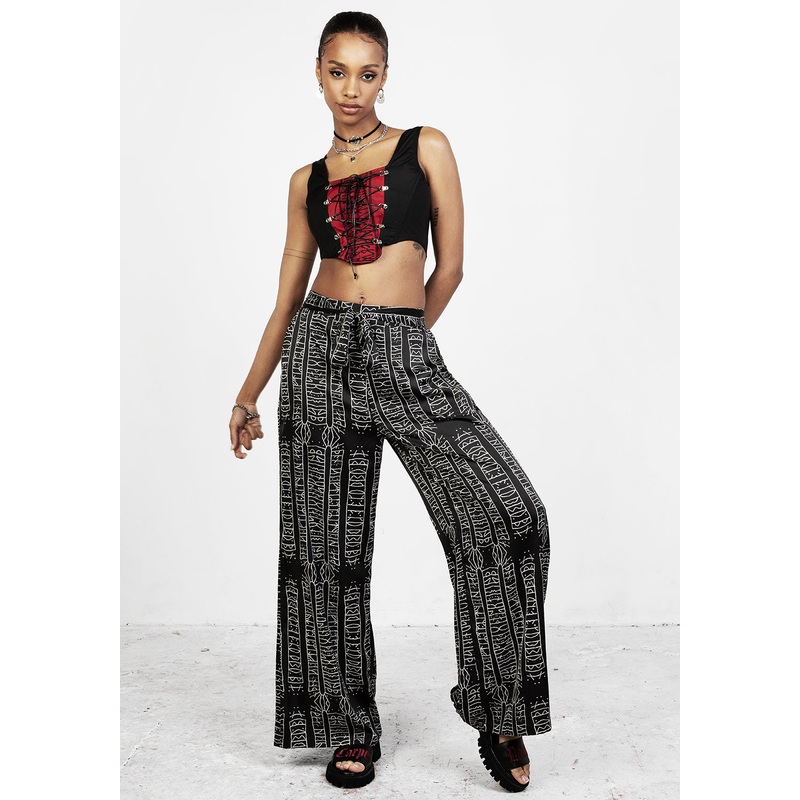 Runes Wide Leg Trousers