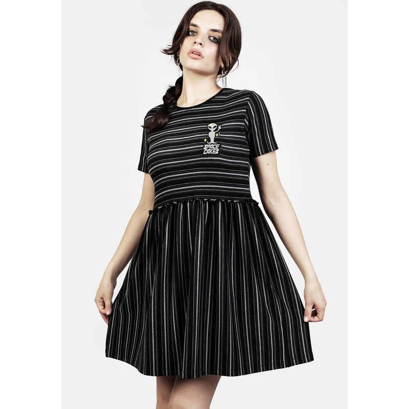 Space Cakes Stripe Mini Dress