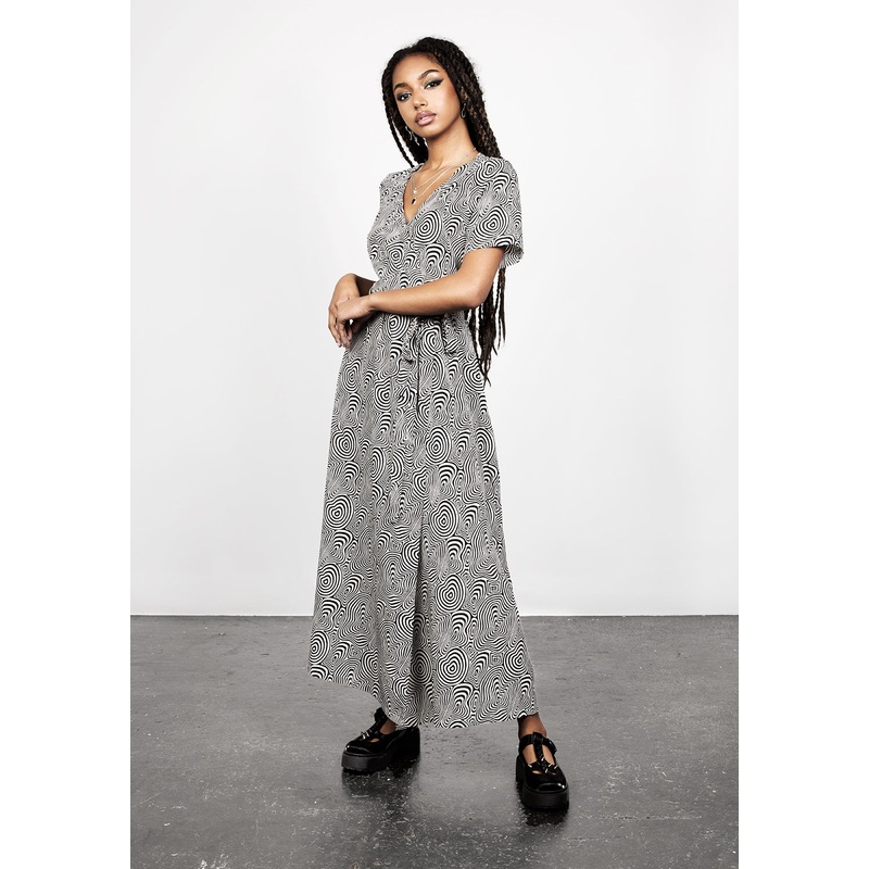 SUMMERS PRINTED WRAP DRESS