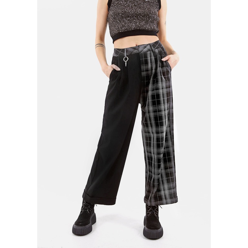 SUNNYDALE CHECK TAILORED TROUSERS