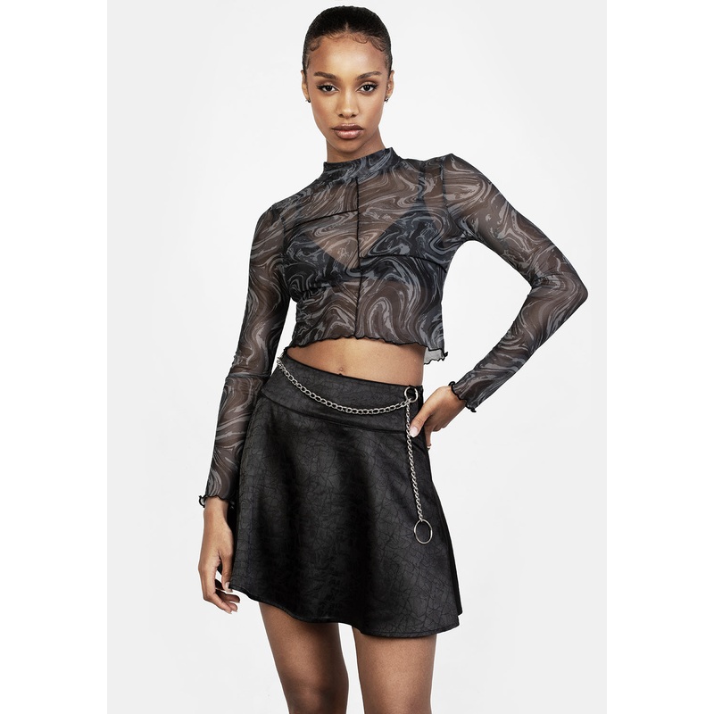 TABULARASA MINI SKIRT WITH BELT CHAIN