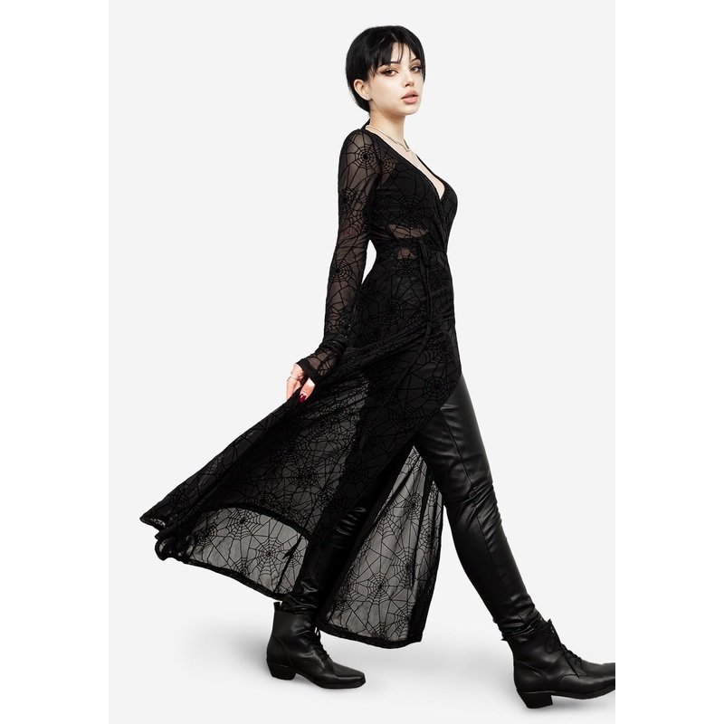 Venom Mesh Wrap Dress