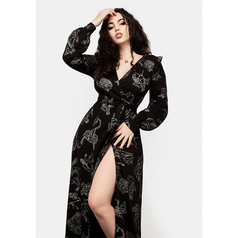 Zodiac Maxi Wrap Dress