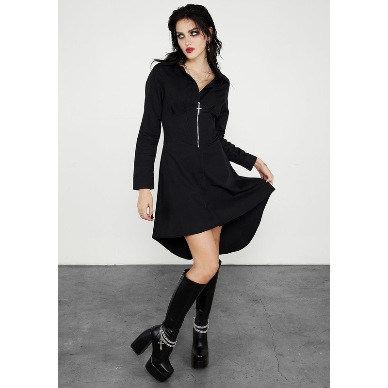 Bullet Corset Shirt Dress