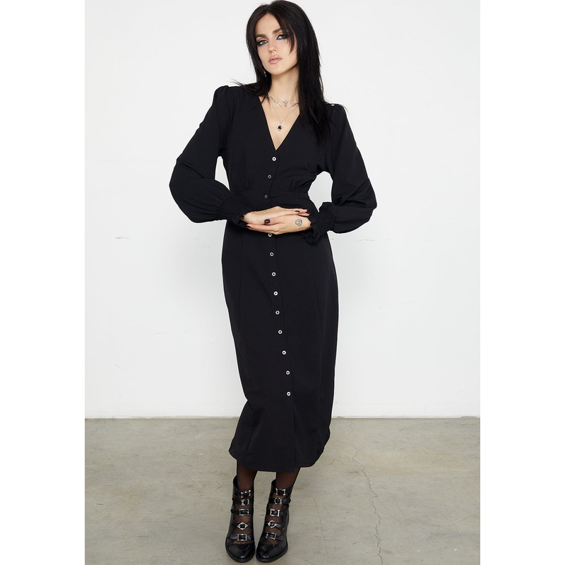 Cora Button Up Midaxi Dress