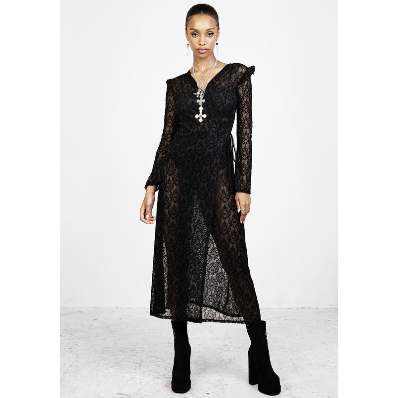 Delena Maxi Wrap Dress
