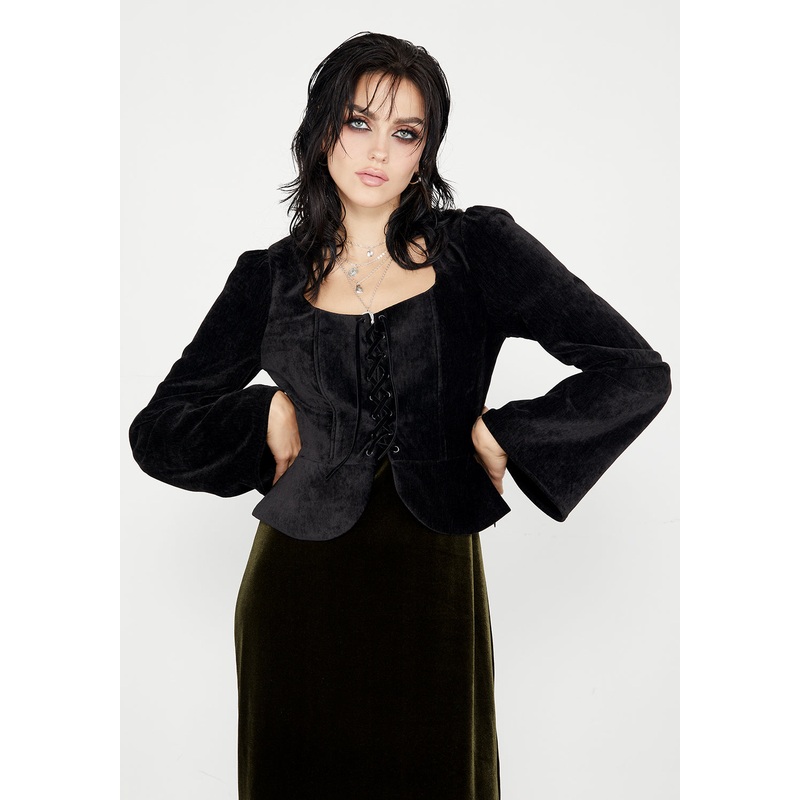 Grimm Lace Up Top