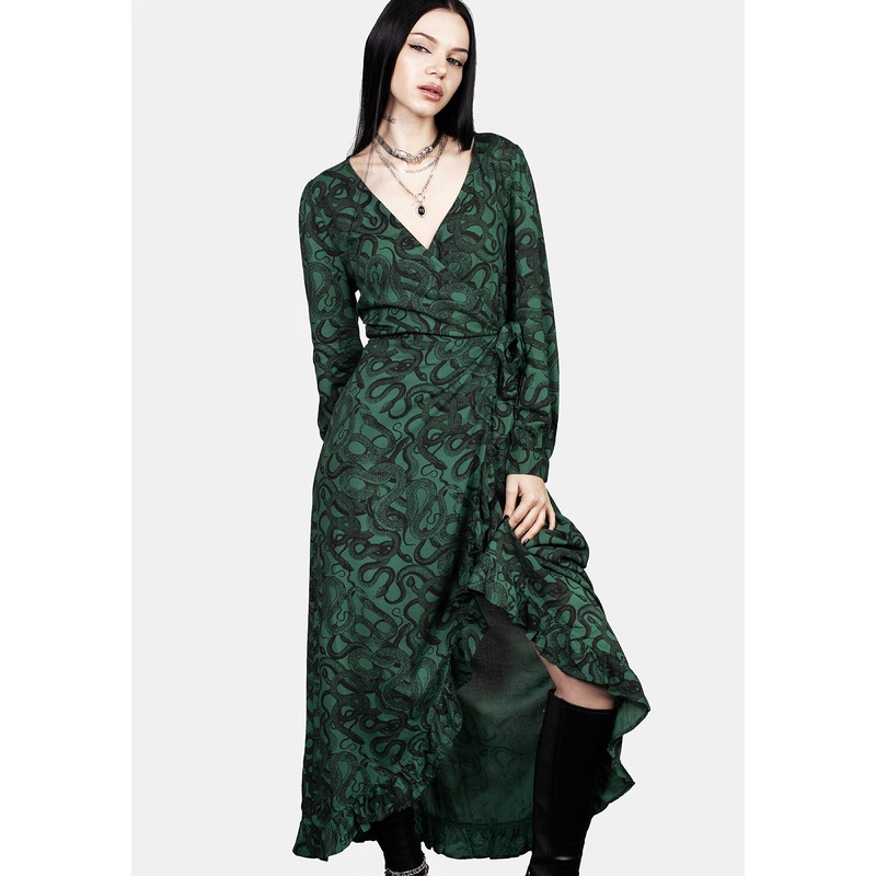 Ophidia Wrap Maxi Dress