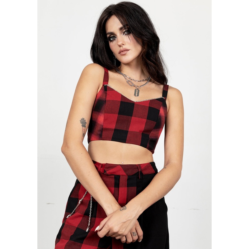 Sh!t Show Plaid Bralet